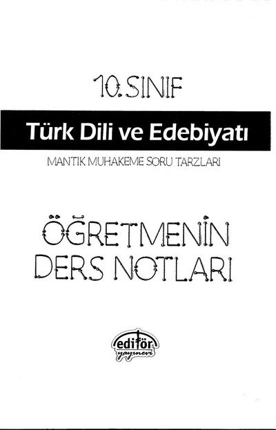 TÜRK DİLİ VE EDEBİYATI ÖĞRETMENİN DERS NOTLARI Fotokopi GO - Tüm Sınavlarda Daha İleriye