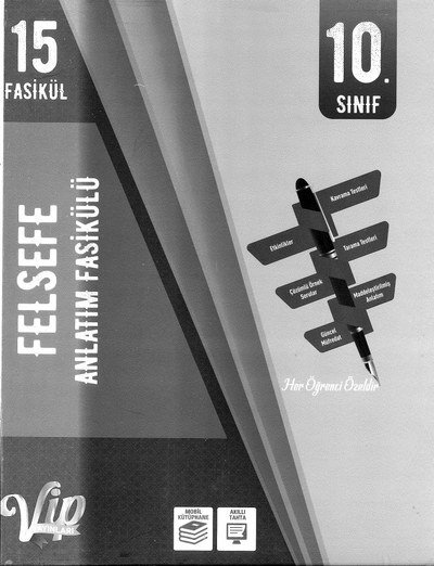 FELSEFE ANLATIM FASİKÜLÜ 15 FASİKÜL Fotokopi GO - Tüm Sınavlarda Daha İleriye