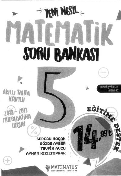 MATEMATİK SORU BANKASI Fotokopi GO - Tüm Sınavlarda Daha İleriye