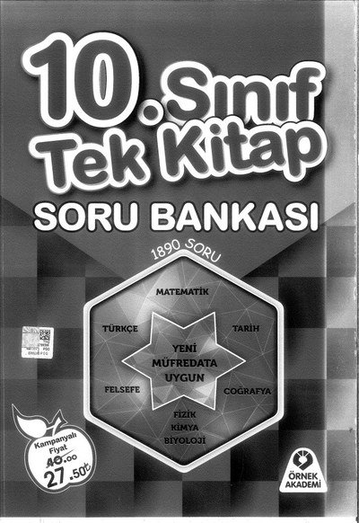 TEK KİTAP SORU BANKASI Fotokopi GO - Tüm Sınavlarda Daha İleriye