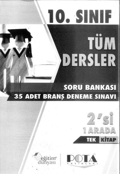 TÜM DERSLER SORU BANKASI 35 ADET BRANŞ DENEME SINAVI 2'Sİ 1 ARADA TEK KİTAP Fotokopi GO - Tüm Sınavlarda Daha İleriye