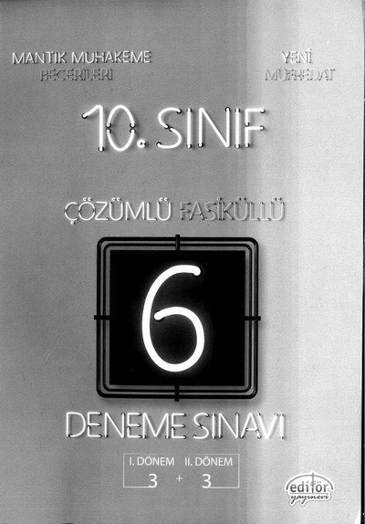 ÇÖZÜMLÜ FASİKÜLLÜ DENEME SINAVI 3+3 Fotokopi GO - Tüm Sınavlarda Daha İleriye