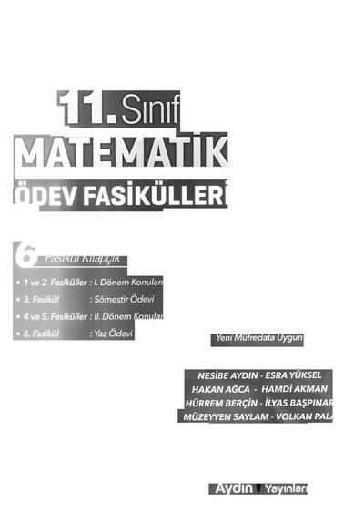MATEMATİK ÖDEV FASİKÜLLERİ 6 FASİKÜL KİTAPÇIK Fotokopi GO - Tüm Sınavlarda Daha İleriye