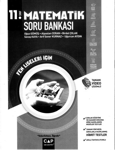 MATEMATİK SORU BANKASI FEN LİSELERİ İÇİN Fotokopi GO - Tüm Sınavlarda Daha İleriye