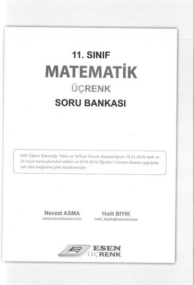 MATEMATİK ÜÇRENK SORU BANKASI Fotokopi GO - Tüm Sınavlarda Daha İleriye