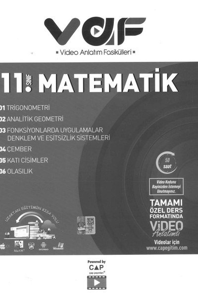 MATEMATİK VİDEO ANLATIM FASİKÜLLERİ Fotokopi GO - Tüm Sınavlarda Daha İleriye