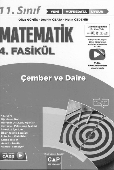 MATEMATİK 4. FASİKÜL ÇEMBER VE DAİRE Fotokopi GO - Tüm Sınavlarda Daha İleriye