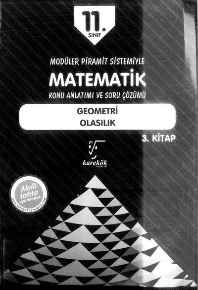 MATEMATİK KONU ANLATIMI VE SORU ÇÖZÜMÜ GEOMETRİ OLASILIK Fotokopi GO - Tüm Sınavlarda Daha İleriye
