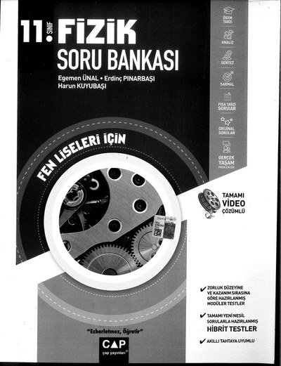 FİZİK SORU BANKASI FEN LİSELERİ İÇİN Fotokopi GO - Tüm Sınavlarda Daha İleriye
