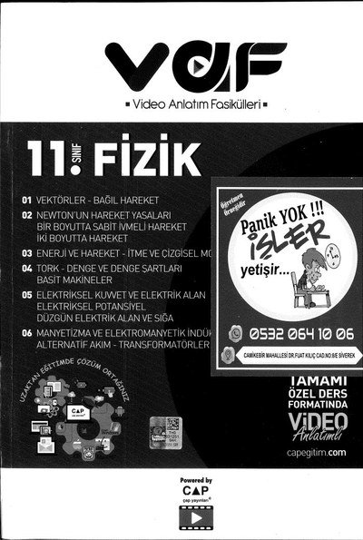 FİZİK TAMAMI ÖZEL DERS FORMATINDA VİDEO ANLATIMLI Fotokopi GO - Tüm Sınavlarda Daha İleriye