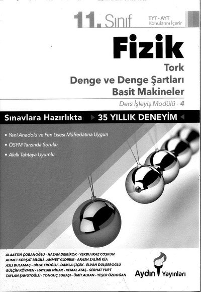 FİZİK TORK DENGE VE DENGE ŞARTLARI BASİT MAKİNELER Fotokopi GO - Tüm Sınavlarda Daha İleriye