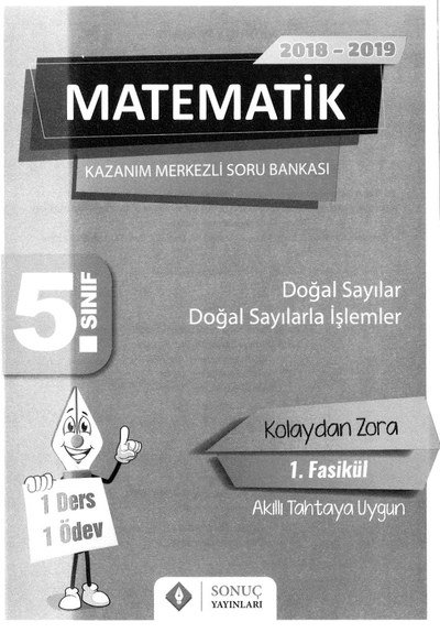 MATEMATİK KAZANIM MERKEZLİ SORU BANKASI Fotokopi GO - Tüm Sınavlarda Daha İleriye