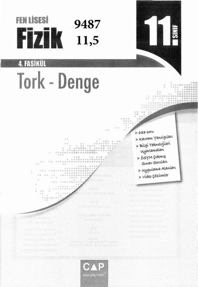 FİZİK 4. FASİKÜL TORK DENGE Fotokopi GO - Tüm Sınavlarda Daha İleriye