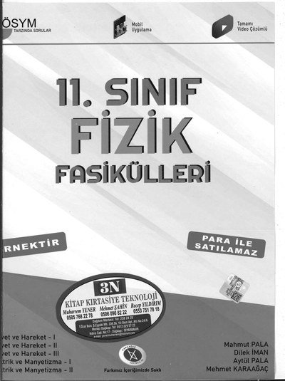 FİZİK FASİKÜLLERİ Fotokopi GO - Tüm Sınavlarda Daha İleriye
