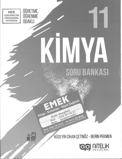 KİMYA SORU BANKASI Fotokopi GO - Tüm Sınavlarda Daha İleriye