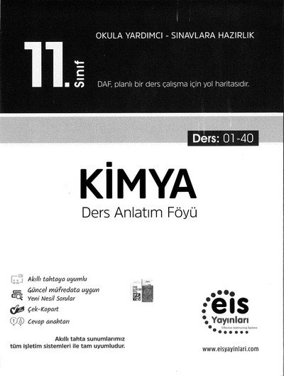 KİMYA DERS ANLATIM FÖYÜ Fotokopi GO - Tüm Sınavlarda Daha İleriye