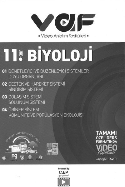 BİYOLOJİ TAMAMI ÖZEL DERS FORMATINDA VİDEO ANLATIMLI Fotokopi GO - Tüm Sınavlarda Daha İleriye