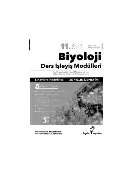 BİYOLOJİ DERS İŞLEYİŞ MODÜLLERİ Fotokopi GO - Tüm Sınavlarda Daha İleriye