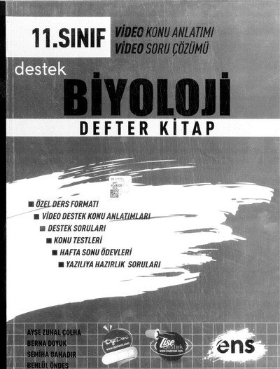 BİYOLOJİ DEFTER KİTAP Fotokopi GO - Tüm Sınavlarda Daha İleriye