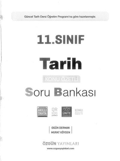 TARİH KONU ÖZETLİ SORU BANKASI Fotokopi GO - Tüm Sınavlarda Daha İleriye
