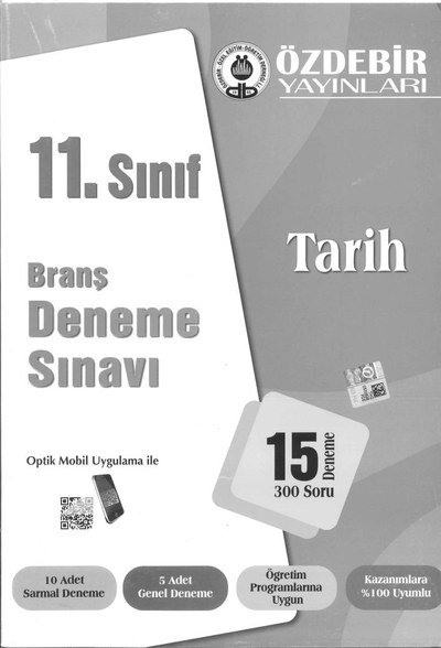 BRANŞ DENEME SINAVI TARİH 15 DENEME 300 SORU Fotokopi GO - Tüm Sınavlarda Daha İleriye