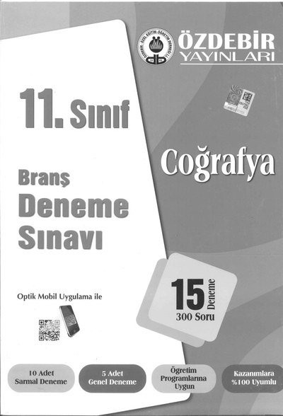 BRANŞ DENEME SINAVI COĞRAFYA 15 DENEME 300 SORU Fotokopi GO - Tüm Sınavlarda Daha İleriye