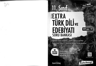 EXTRA TÜRK DİLİ VE EDEBİYATI SORU BANKASI Fotokopi GO - Tüm Sınavlarda Daha İleriye