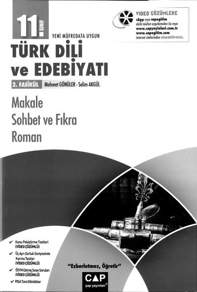 TÜRK DİLİ VE EDEBİYATI 2. FASİKÜL MAKALE SOHBET VE FIKRA ROMAN Fotokopi GO - Tüm Sınavlarda Daha İleriye