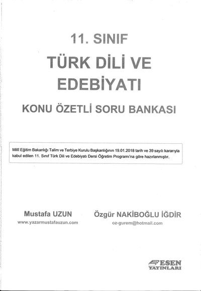 TÜRK DİLİ VE EDEBİYATI KONU ÖZETLİ SORU BANKASI Fotokopi GO - Tüm Sınavlarda Daha İleriye