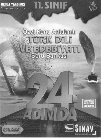 ÖZEL KONU ANLATIMLI TÜRK DİLİ VE EDEBİYATI SORU BANKASI 24 ADIMDA Fotokopi GO - Tüm Sınavlarda Daha İleriye