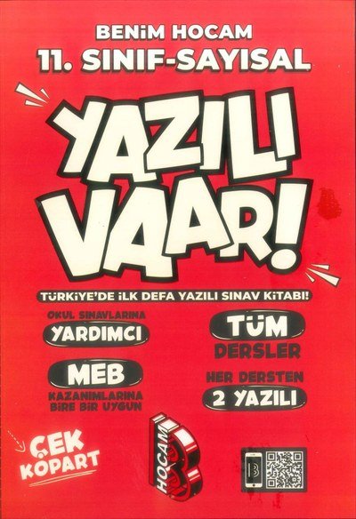 YAZILI VAAR! YAZILI SINAV KİTABI TÜM DERSLER Fotokopi GO - Tüm Sınavlarda Daha İleriye