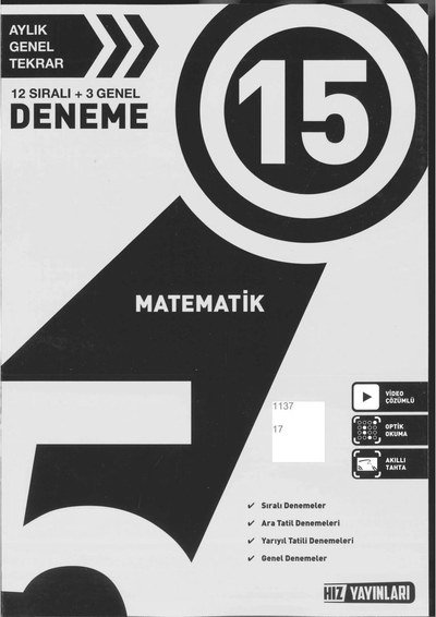 15 MATEMATİK Fotokopi GO - Tüm Sınavlarda Daha İleriye