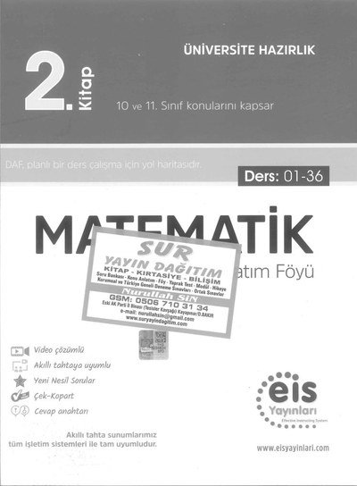 MATEMATİK DERS ANLATIM FÖYÜ 2. KİTAP Fotokopi GO - Tüm Sınavlarda Daha İleriye