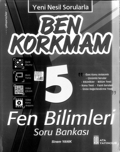 BEN KORKMAM FEN BİLİMLERİ SORU BANKASI Fotokopi GO - Tüm Sınavlarda Daha İleriye