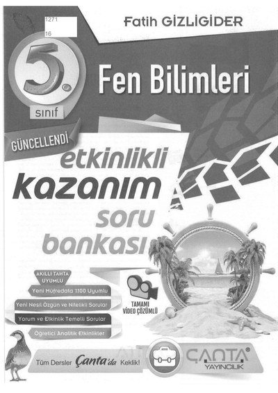 FEN BİLİMLERİ SORU BANKASI Fotokopi GO - Tüm Sınavlarda Daha İleriye