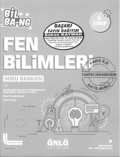 BİLBA-NG FEN BİLİMLERİ SORU BANKASI Fotokopi GO - Tüm Sınavlarda Daha İleriye
