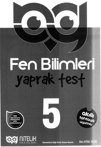 FEN BİLİMLERİ TEST Fotokopi GO - Tüm Sınavlarda Daha İleriye