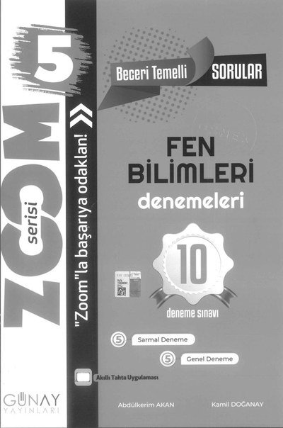 ZOOM SERİSİ FEN BİLİMLERİ DENEMELERİ Fotokopi GO - Tüm Sınavlarda Daha İleriye