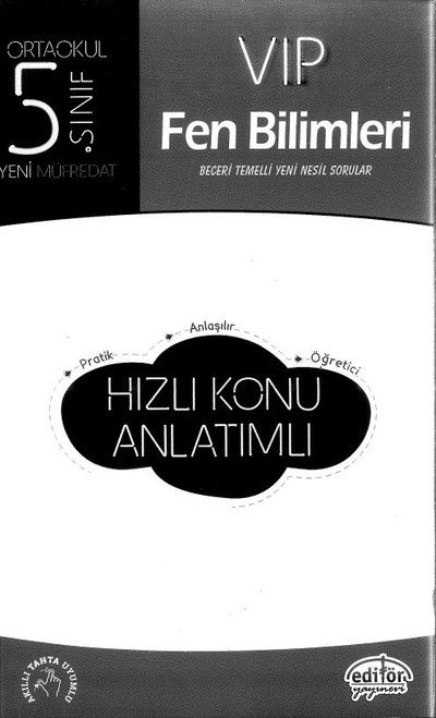 VIP FEN BİLİMLERİ HIZLI KONU ANLATIMLI Fotokopi GO - Tüm Sınavlarda Daha İleriye