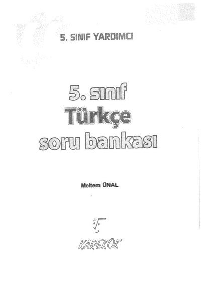 TÜRKÇE SORU BANKASI Fotokopi GO - Tüm Sınavlarda Daha İleriye