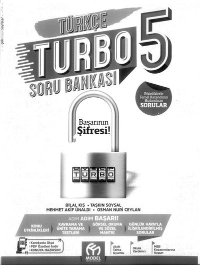 TÜRKÇE TURBO SORU BANKASI Fotokopi GO - Tüm Sınavlarda Daha İleriye
