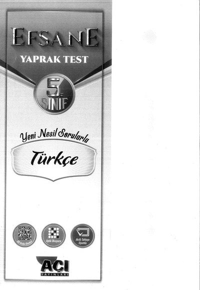 EFSANE TEST TÜRKÇE Fotokopi GO - Tüm Sınavlarda Daha İleriye