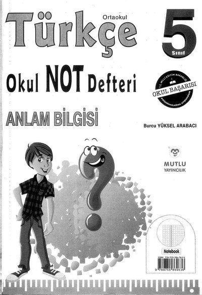 TÜRKÇE OKUL NOT DEFTERİ ANLAM BİLGİSİ Fotokopi GO - Tüm Sınavlarda Daha İleriye