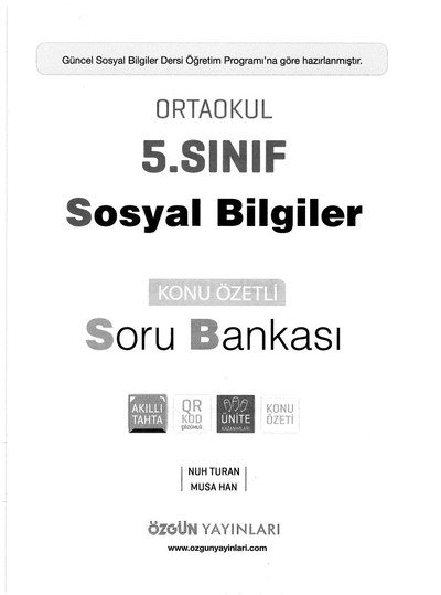 SOSYAL BİLGİLER KONU ÖZETLİ SORU BANKASI Fotokopi GO - Tüm Sınavlarda Daha İleriye