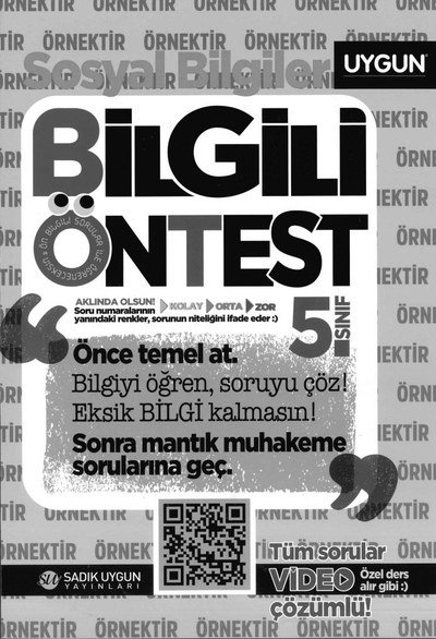 BİLGİLİ ÖNTEST SOSYAL BİLGİLER Fotokopi GO - Tüm Sınavlarda Daha İleriye