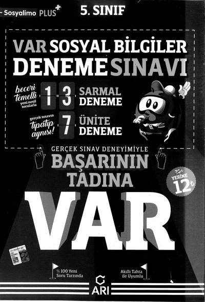 VAR SOSYAL BİLGİLER DENEME SINAVI Fotokopi GO - Tüm Sınavlarda Daha İleriye