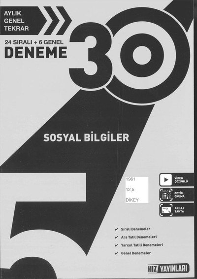 SOSYAL BİLGİLER 30 DENEME