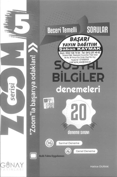 SOSYAL BİLGİLER DENEMELERİ 20 ADET Fotokopi GO - Tüm Sınavlarda Daha İleriye