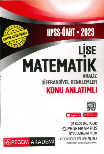 LİSE MATEMATİK ANALİZ DİF. DENKLEMLER KONU ANLATIMLI Fotokopi GO - Tüm Sınavlarda Daha İleriye