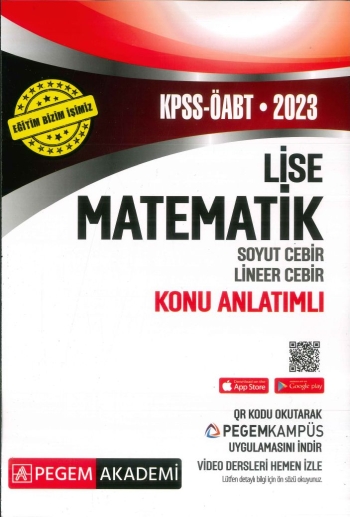 LİSE MATEMATİK SOYUT CEBİR LİNEER CEBİR KONU ANLATIMLI Fotokopi GO - Tüm Sınavlarda Daha İleriye